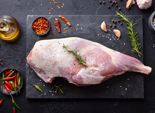 A fresh cut of Goat Leg, image 2 of 2